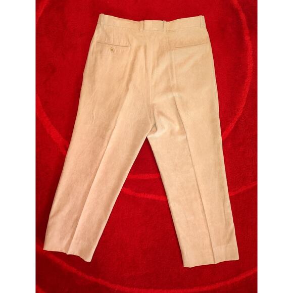 Pronti Ultra Suede Cream Slacks SZ 36 X 30 - Picture 4 of 5